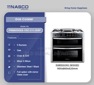 Unleash Better Nasco 5 Burner Gas Cooker With Oven Grill