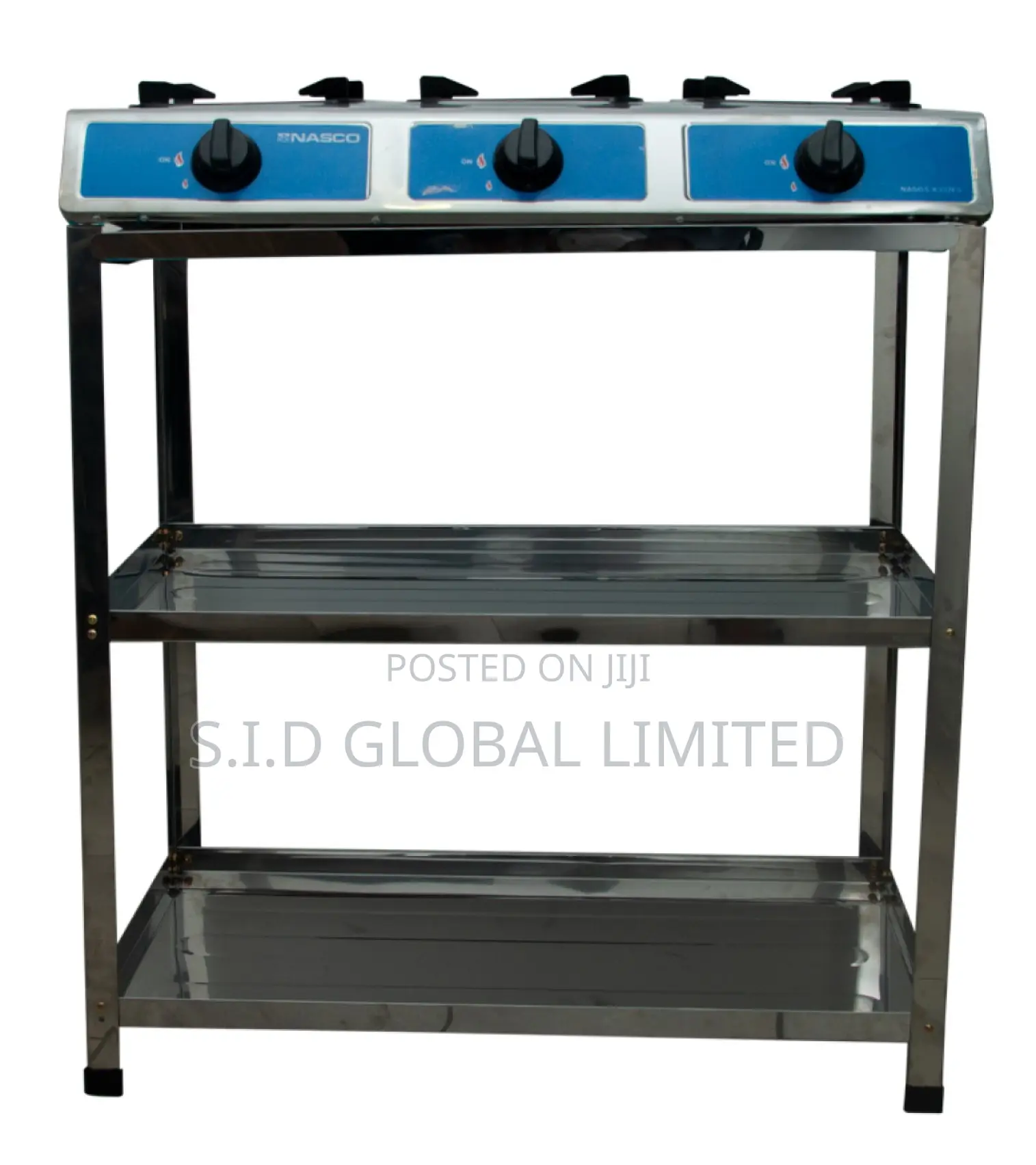 Order Classy Nasco 3 Burner Gas Stove Silver, Nasgs-K332fs