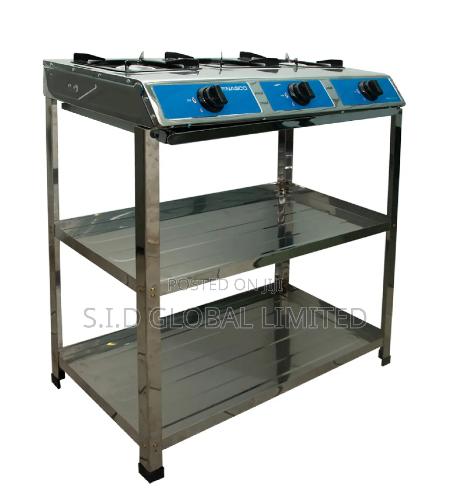 Fresh Spotted Nasco 3 Burner Gas Stove Silver, Nasgs-K332fs