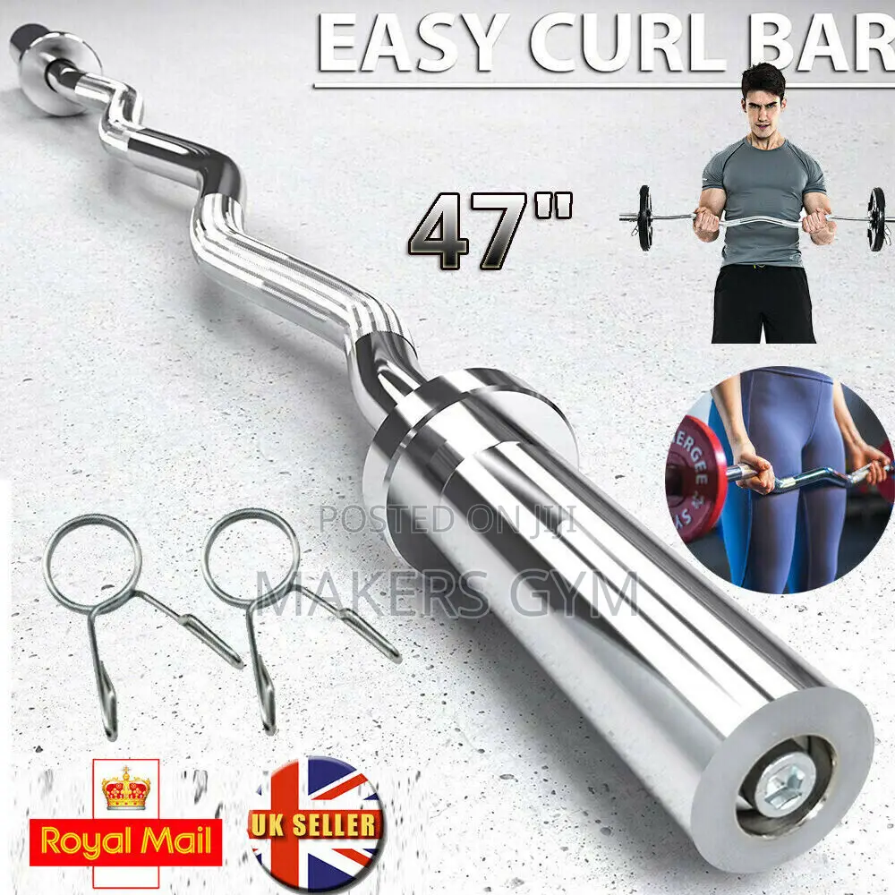 Weight Bar Curl OLYMPIC (Spring LOCKS)
