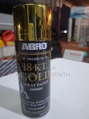 Can Spray / Spray Paint - 18 Carat Gold. Abro-usa