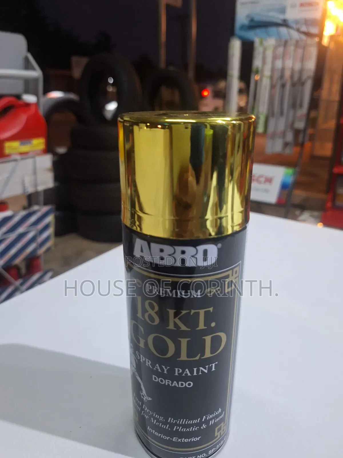Can Spray / Spray Paint - 18 Carat Gold. Abro-usa