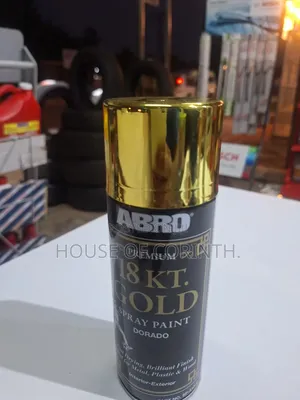 Can Spray / Spray Paint - 18 Carat Gold. Abro-usa