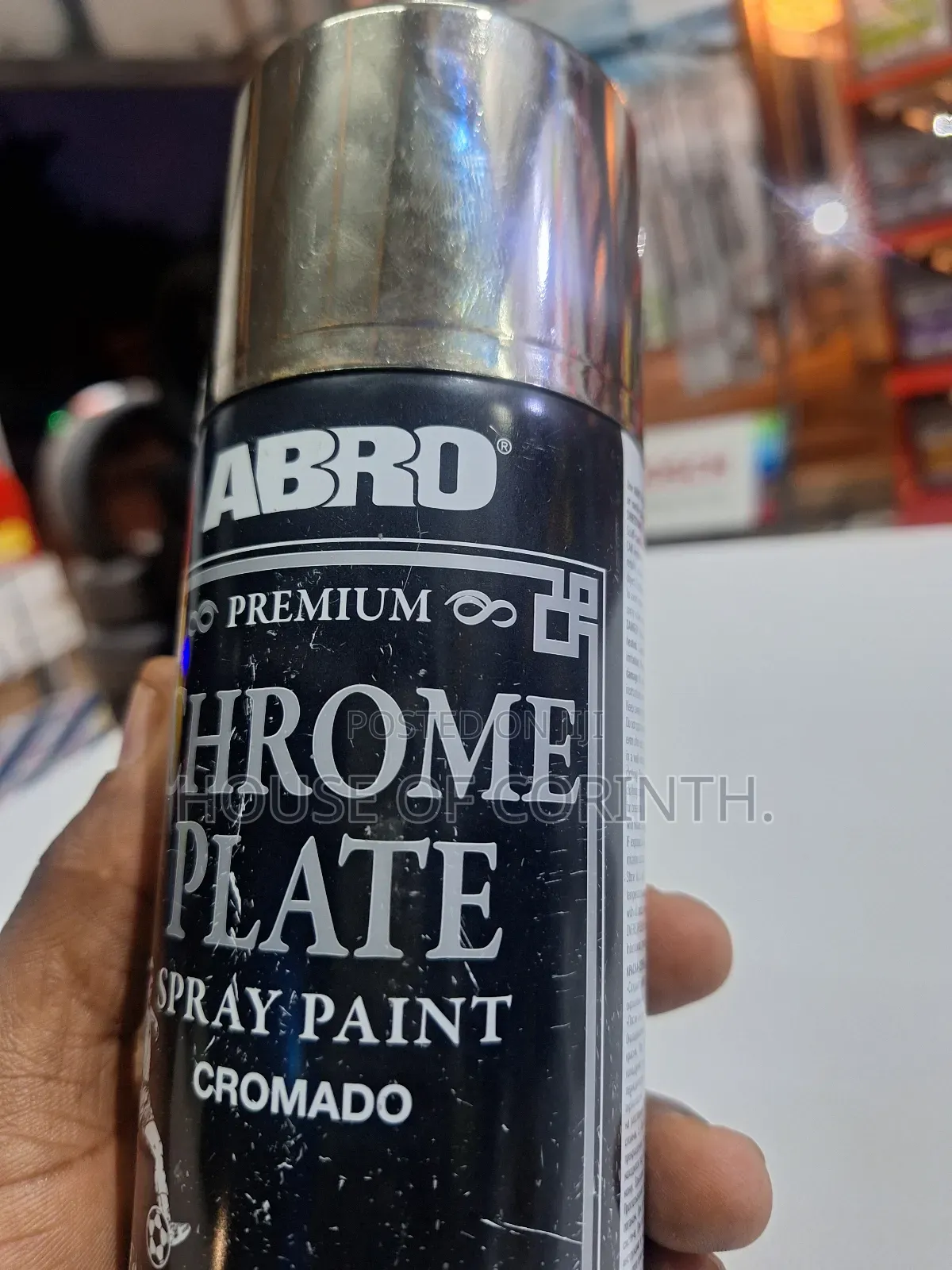 Can Spray / Spray Paint - Chrome. Abro-usa