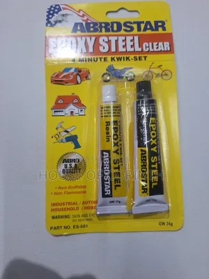 Epoxy Steel Adhesive (Clear) - ABRO-USA