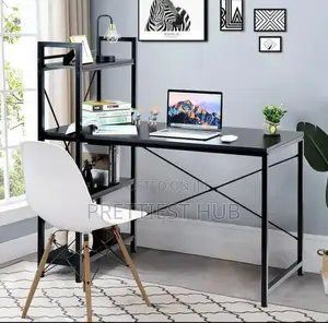 Desk With Bookshelf