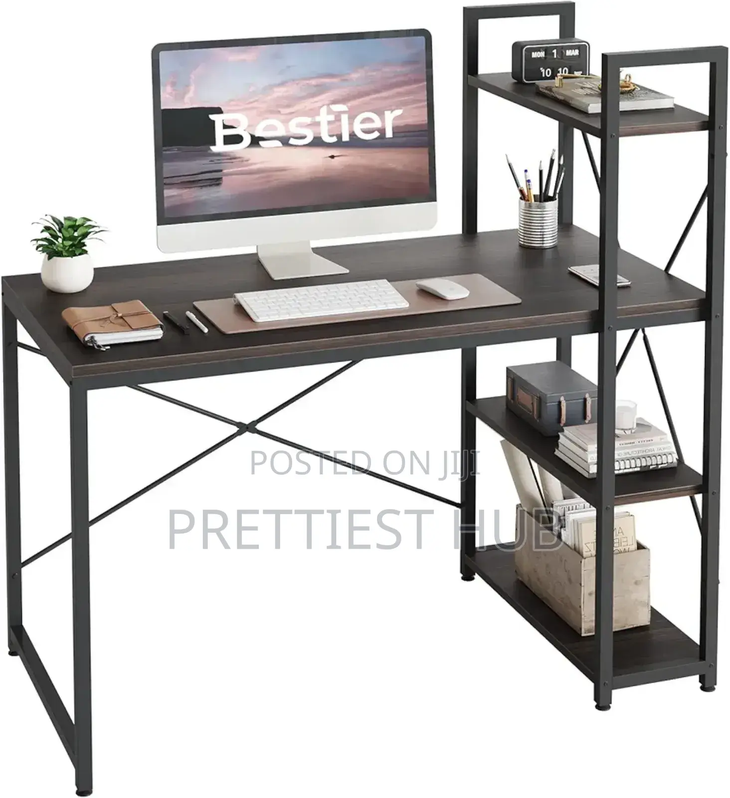 Desk With Bookshelf