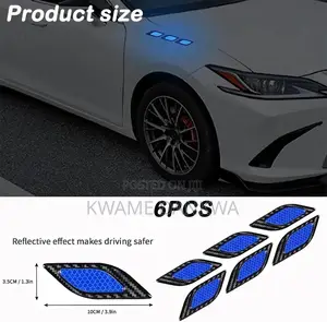 6 Finger Reflective and Decorative Fender Stickers