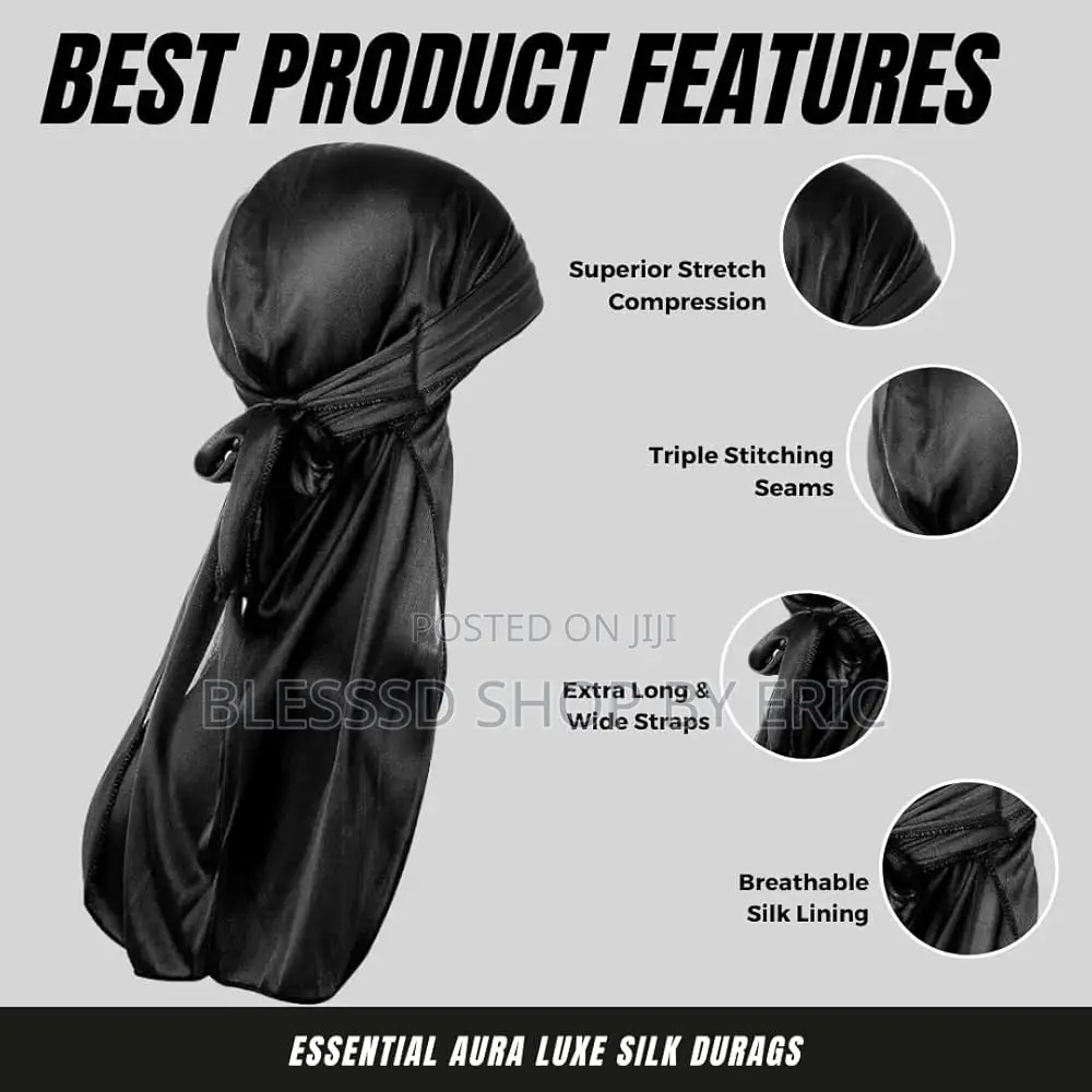 Silky Durags. Longest and Highest Quality for All Needs.