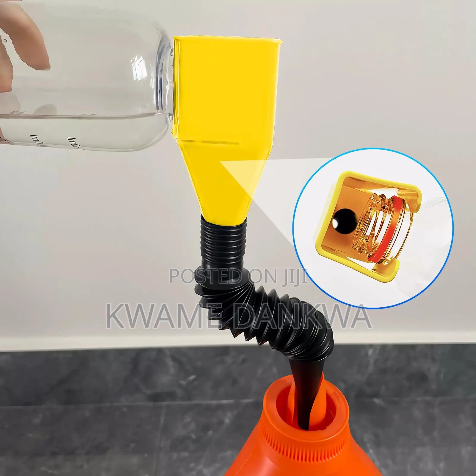 Portable and Expandable Bottle/ Gallon Neck Funnel