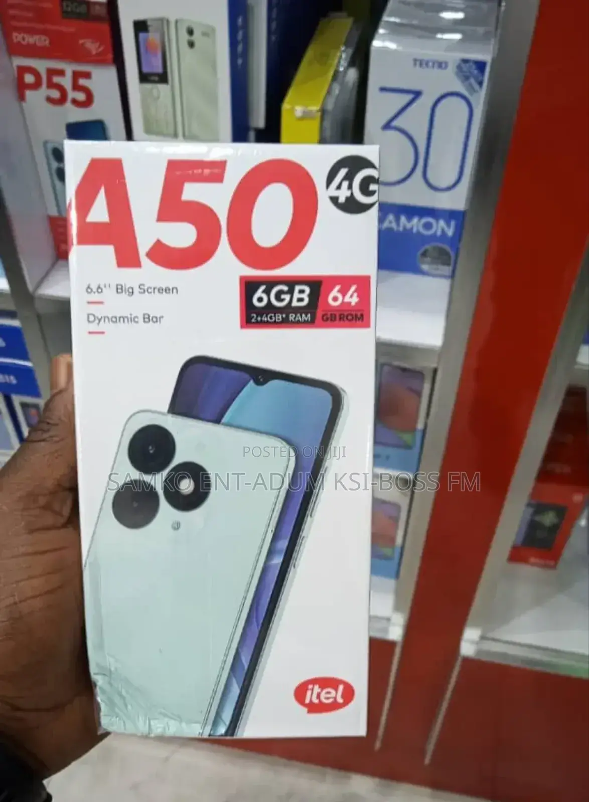 New Itel A50 128 GB Black