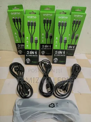 Oraimo Duraline 3a 3in1 Charging Cable 1.2m