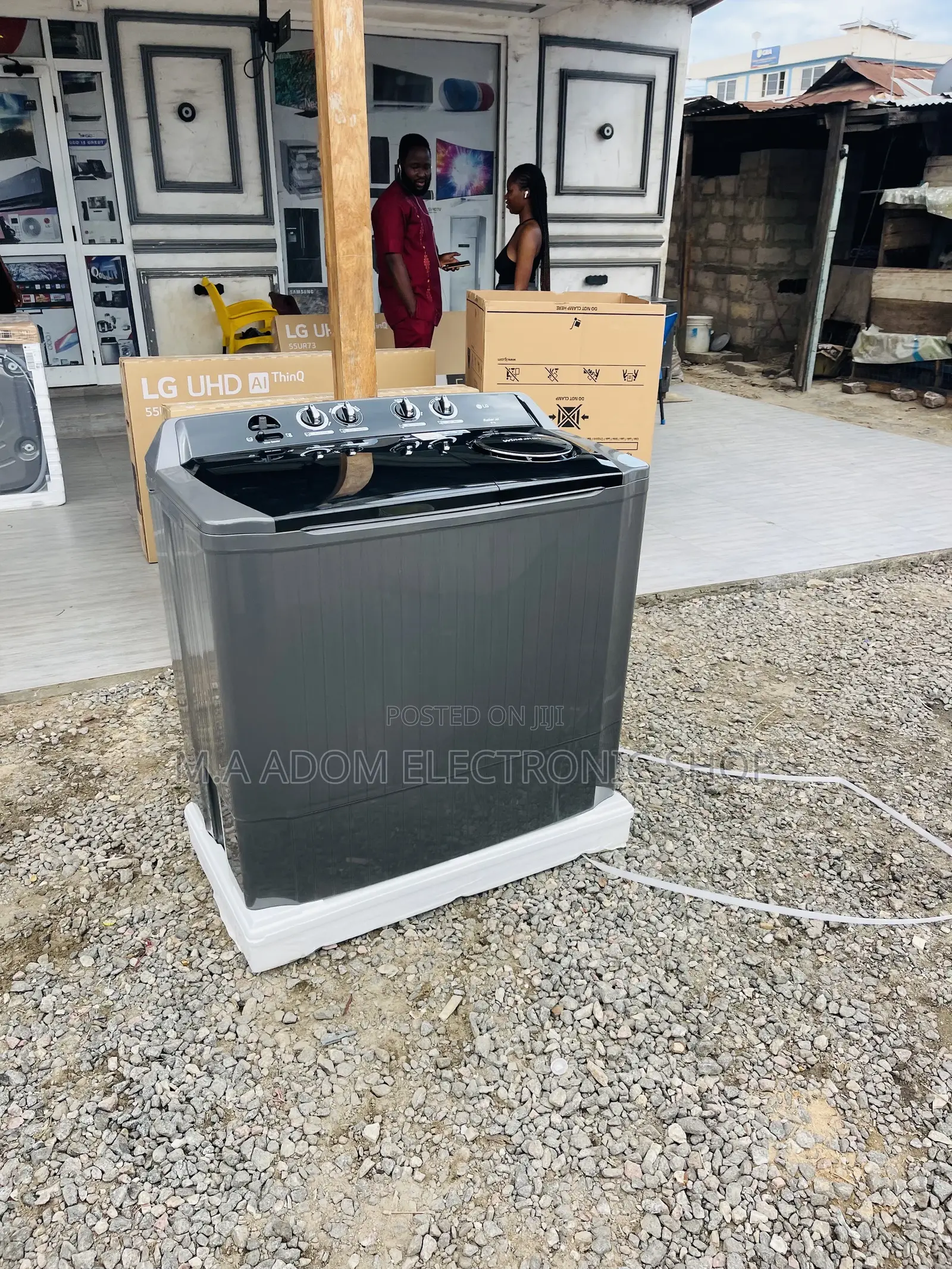 Original LG 18kg Twin Tub Washing Machine(P1861RWNT).