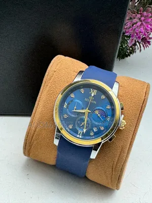 Authentic Rubber Strap Chronograph Bestwin Watch