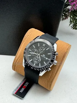 Authentic Rubber Strap Chronograph Bestwin Watch