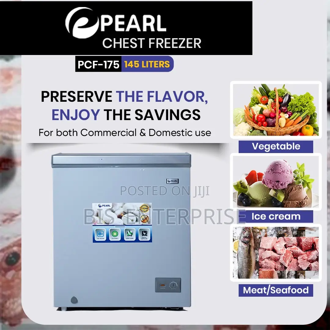 Pearl Chest Freezer 145 Liters