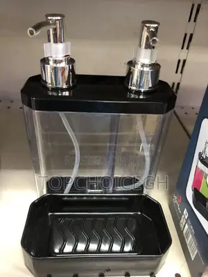 Double Soap Dispenser and Sponge Holder