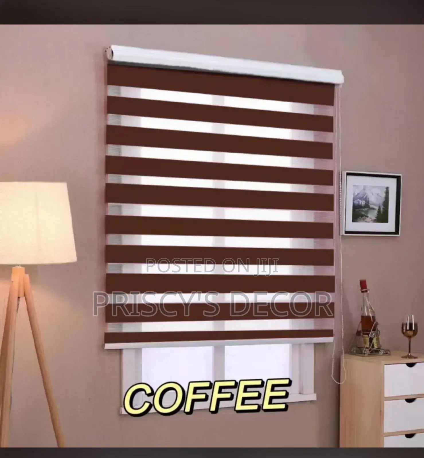Coffee Brown Window Blinds