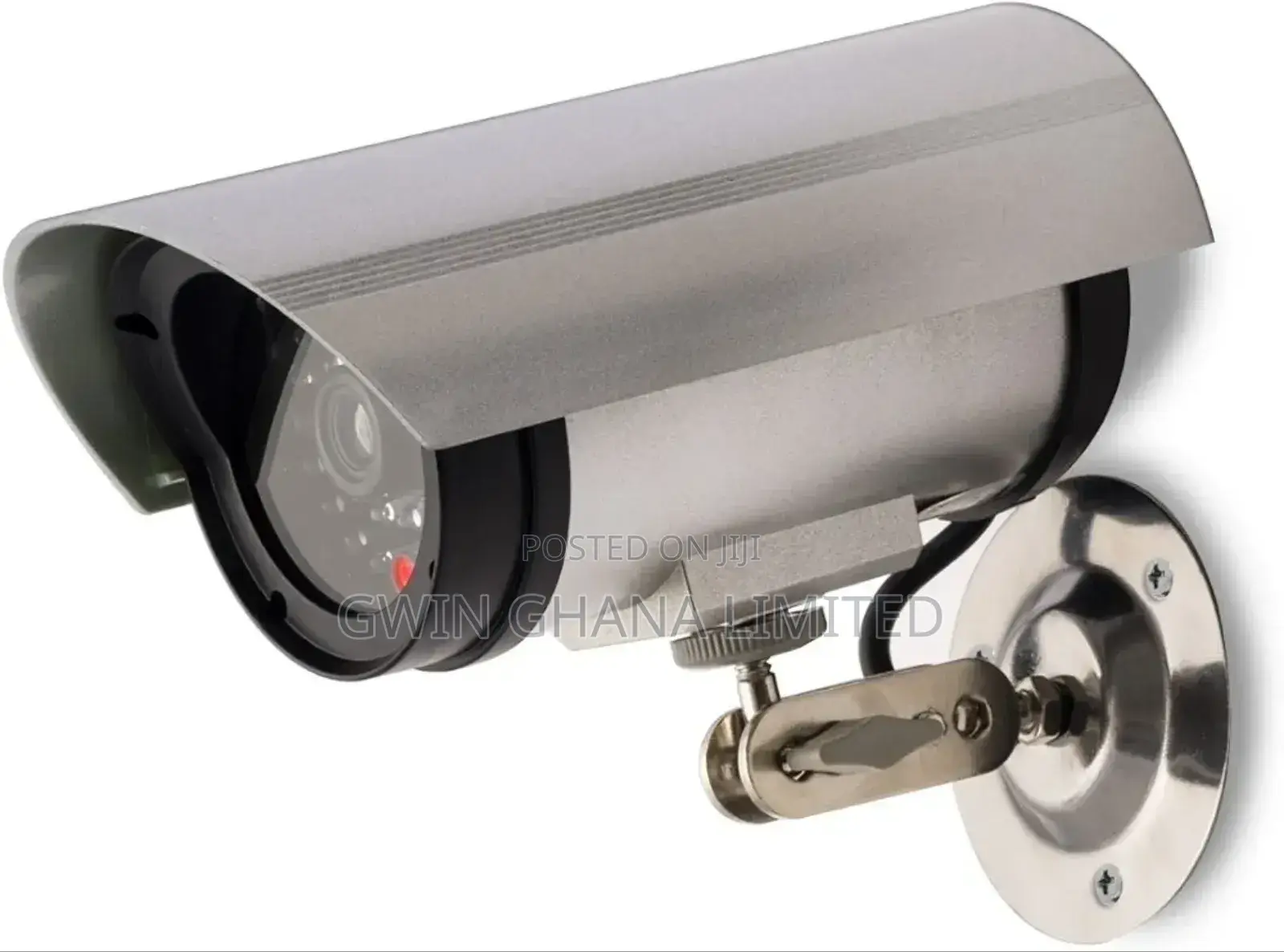 Dummy Surveillance Camera - Outdoor Deterrent Red LED Light