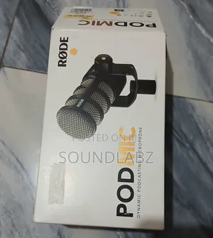 Rode Podmic Cardioid Dynamic Broadcast Microphone, Black