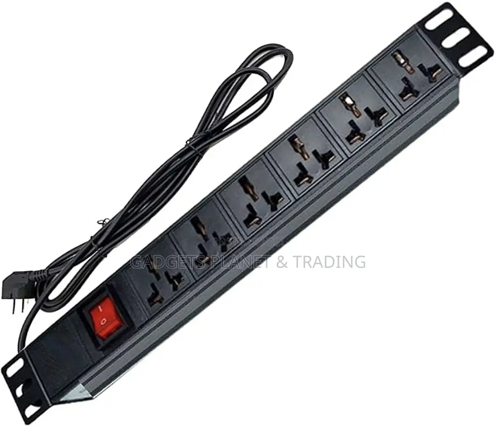 6 Way PUD Rack Power Distribution Unit / UK Extension Board