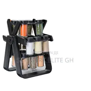 18pcs Jar Rotating Spice Rack