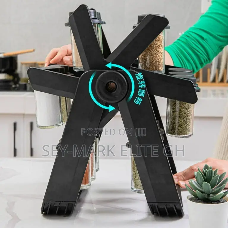 18pcs Jar Rotating Spice Rack