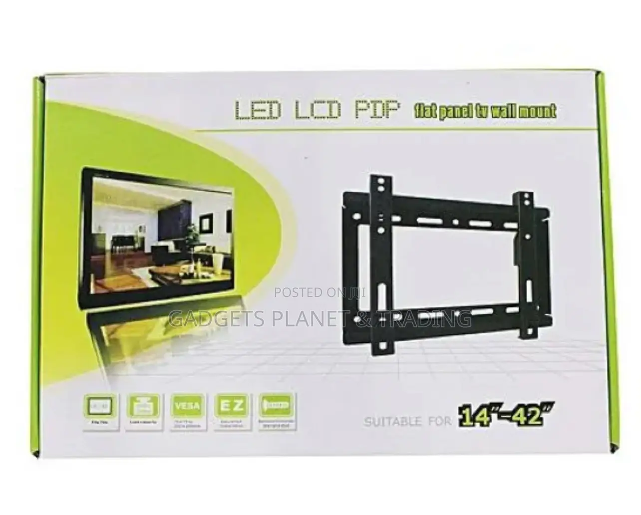 Flat Panel TV Wall Mount Rack Bracket (14” - 42”)