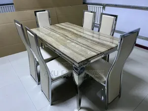 Marble Dinning Table With 6 Chairs