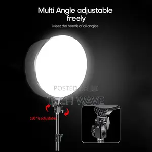 Circular Photographic Light With Tripod Stand