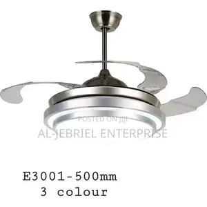 Invisible Blade Ceiling Fan With LED Light and Remote