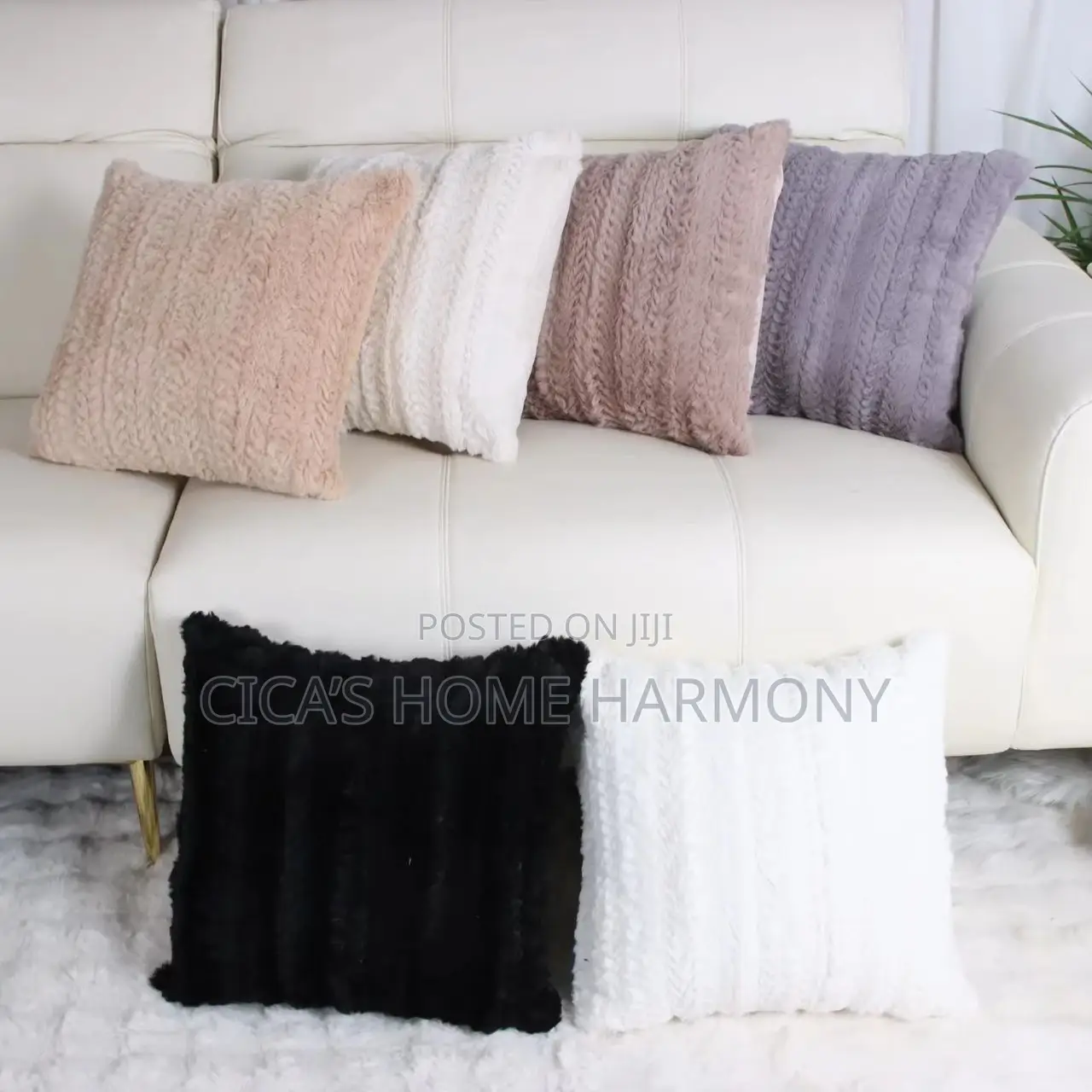 Fluffy Pair Throw Pillows