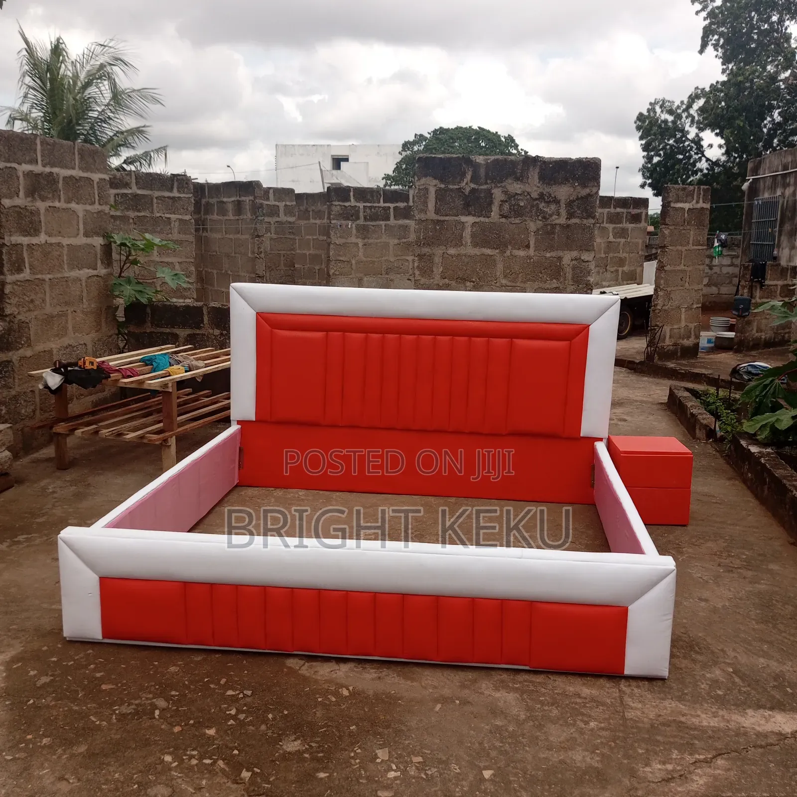 Queen Size Bed Frame With Side Drawers Is Available