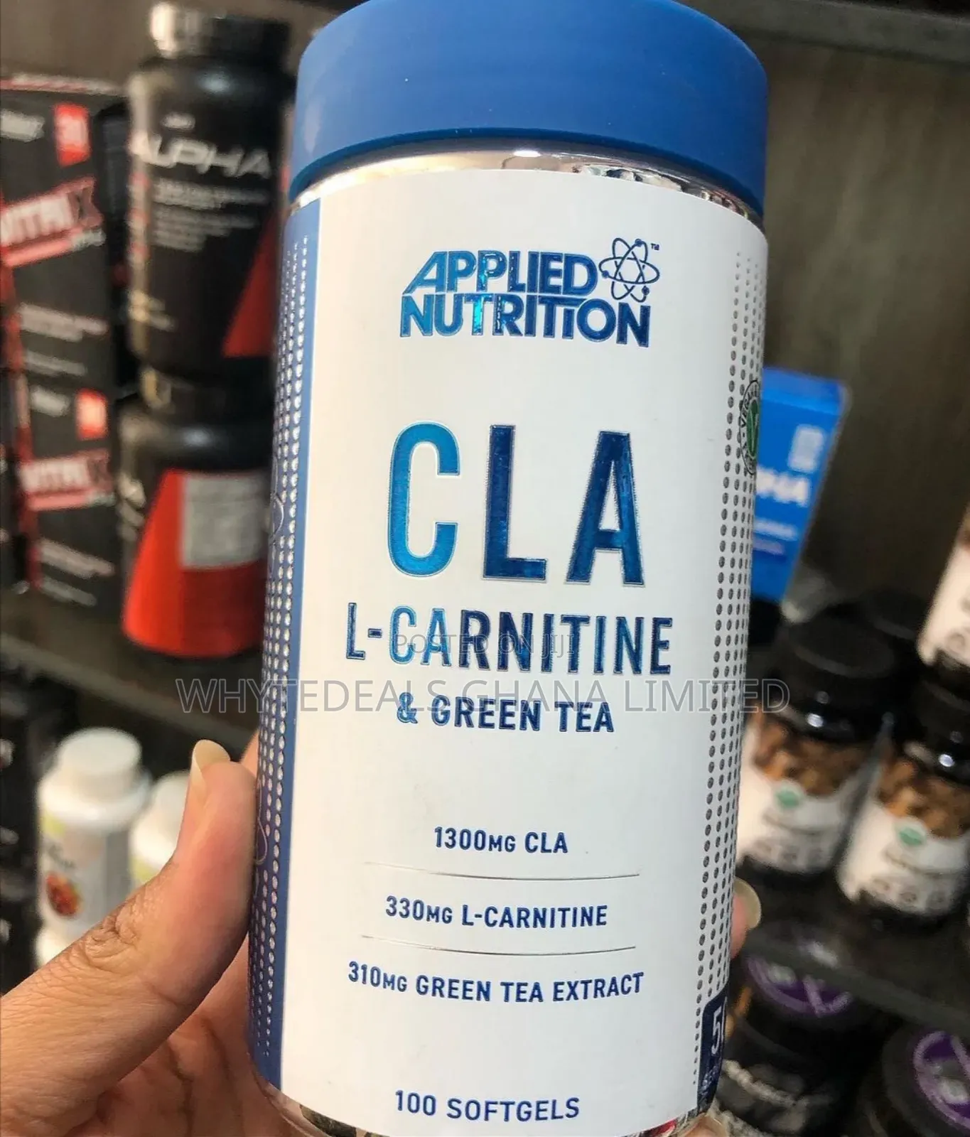Applied Nutrition CLA L Carnitine and Green Tea, 100 Softgel