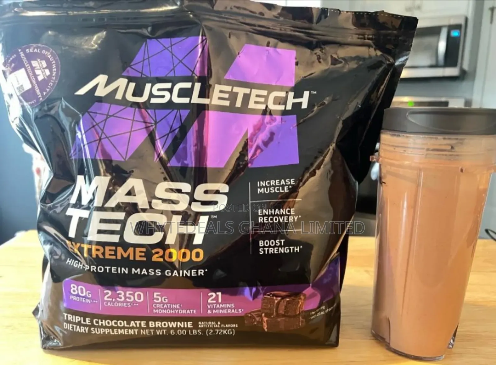 Muscletech Mass-Tech Extreme 2000 High Protein Shake 6lbs
