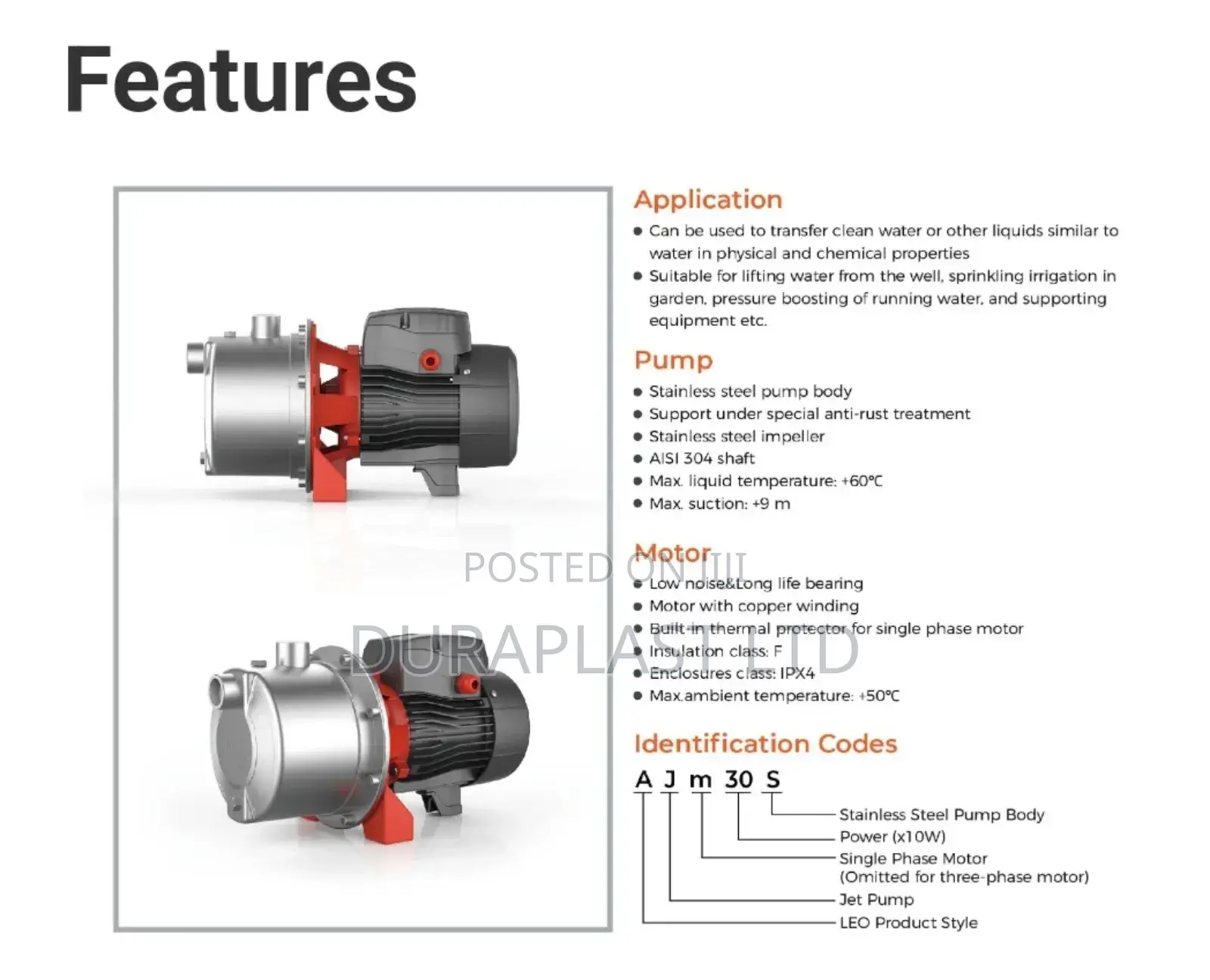 1.5hp Leo Jet Pump