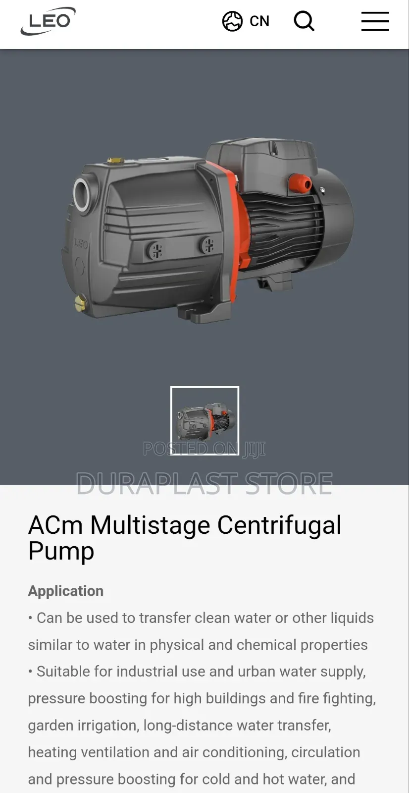 The NEW Leo Water Pumps With Booster,Sales and Delivery in Accra