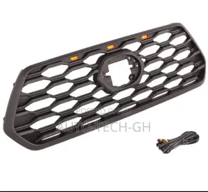 3 PCS Lights Front Bumper Upper Grill for Tacoma 2016-2018