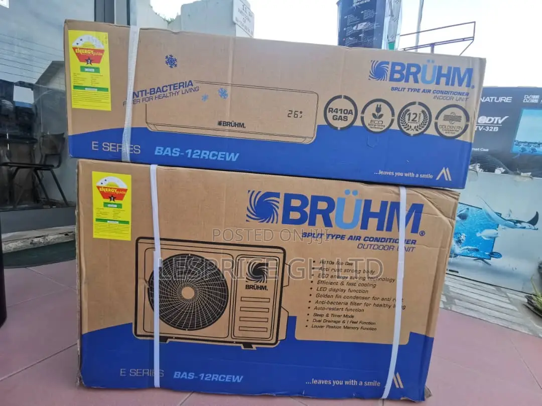 Fast Cooling Bruhm 1.5hp 410a AC