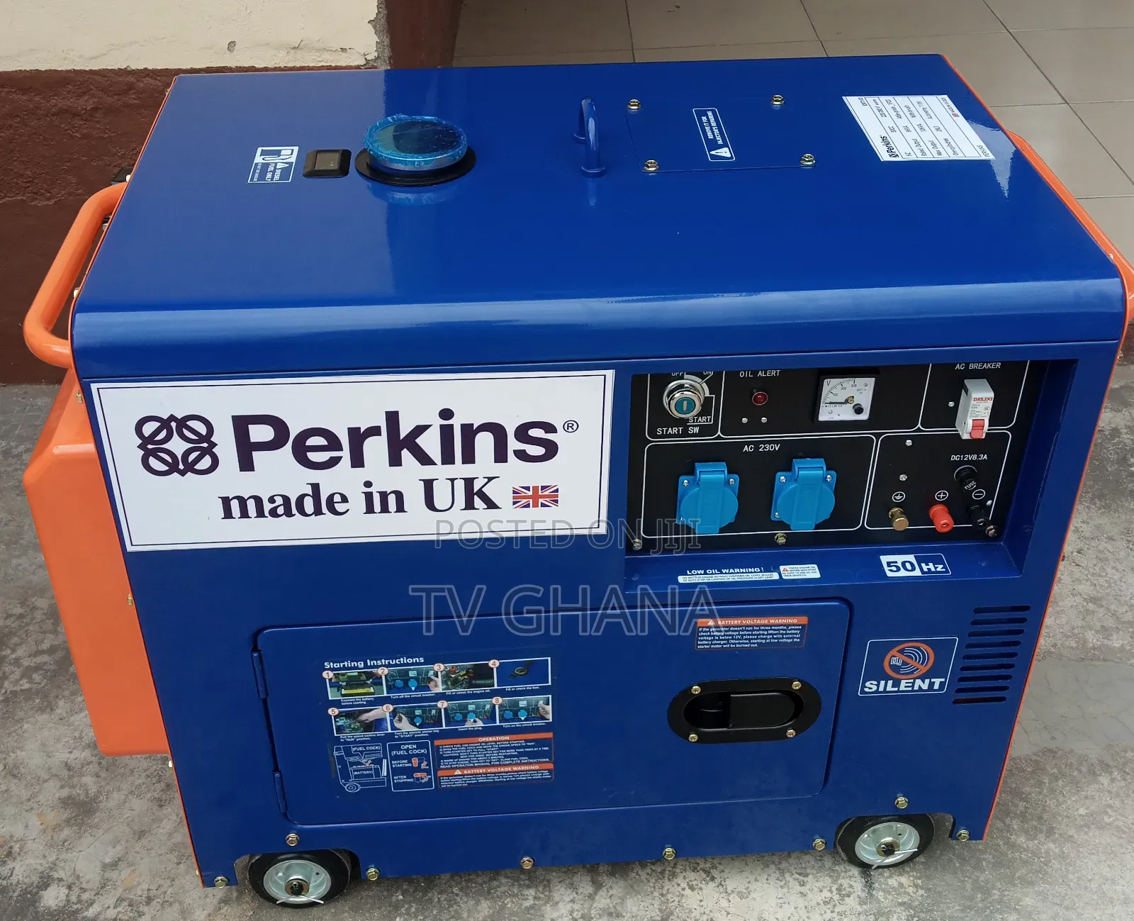 10kva Diesel Generator Perkins 13000watt 230/240v Generator