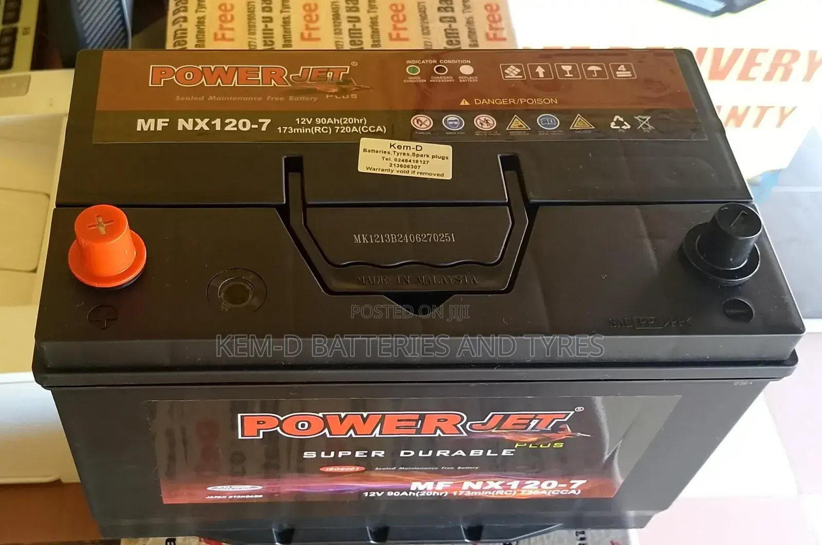 90ah Power Jet Battery - 17 Plates