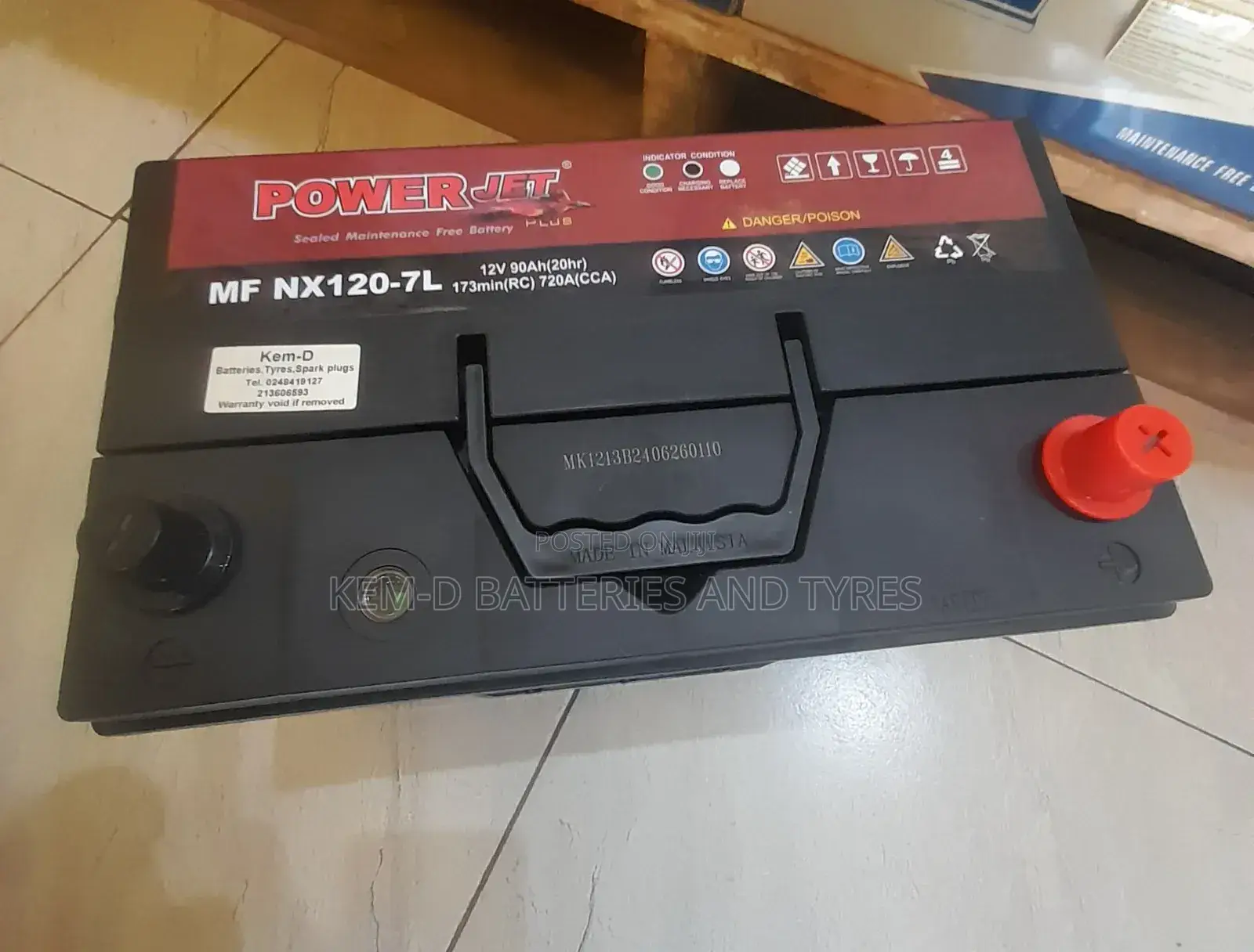 17 Plates Car Battery For Suvs And 4x4s With Free Delivery