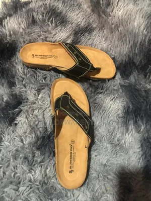 Men Leather/ Birkenstock Slippers