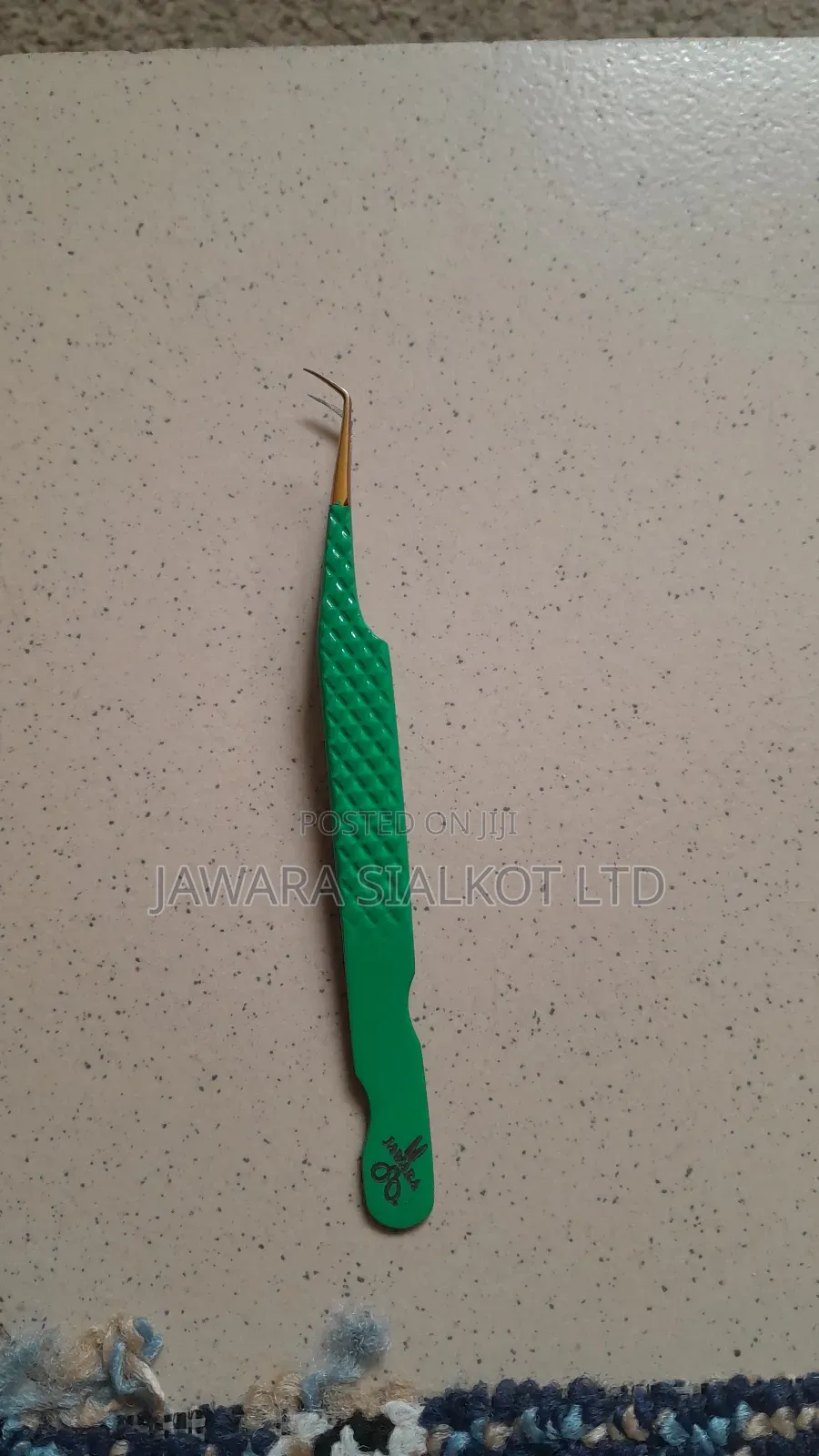 Eyelash Extension Tweezer With Fiber Tip Stainless Steel