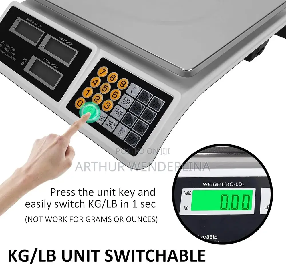 Digital Price Computing Scale - Silver