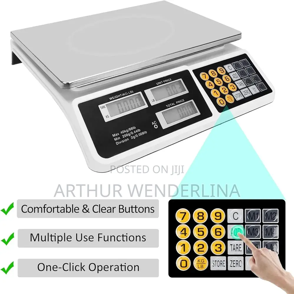 Digital Price Computing Scale - Silver