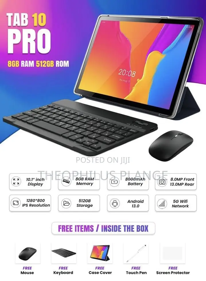 New Oteeto Tab 11 Pro 512 GB Black
