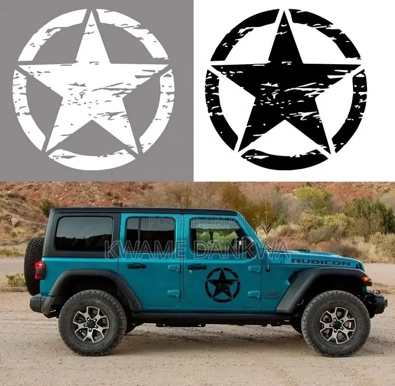 Star of Hope Car Body Decal Stickers