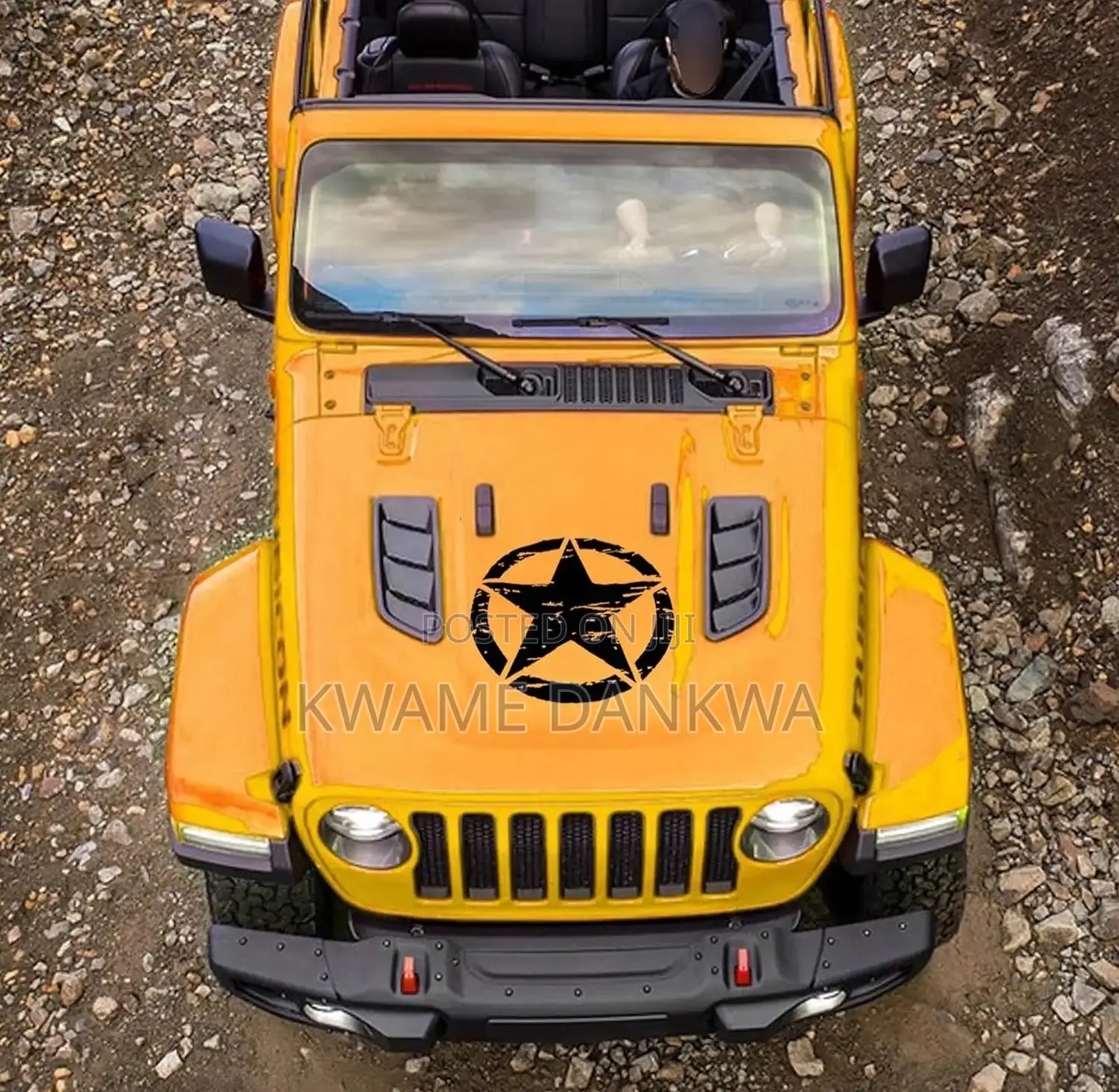 Star of Hope Car Body Decal Stickers