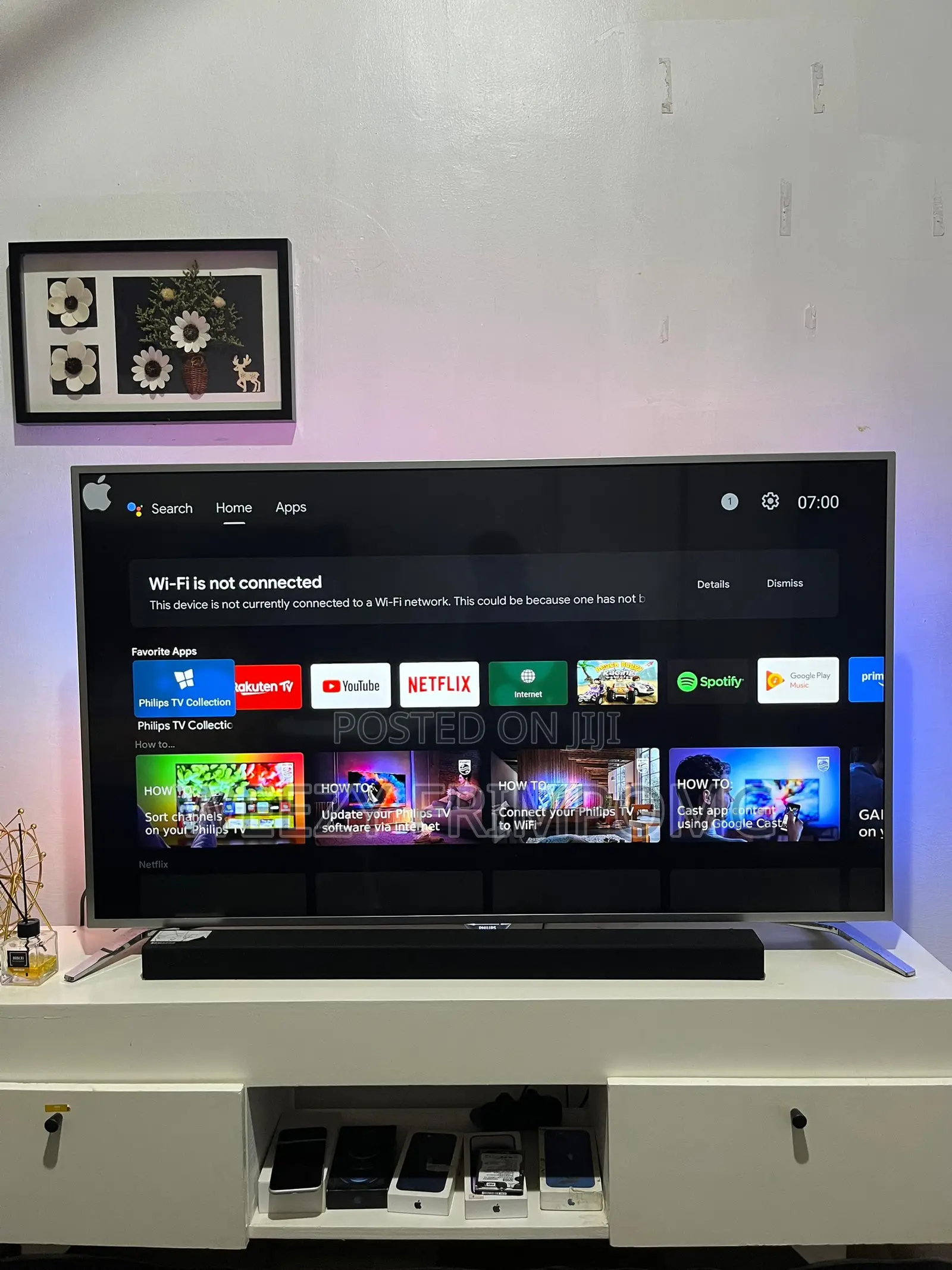 Uk Used Philips Tv 55inches UHD HDR Android ,3sided